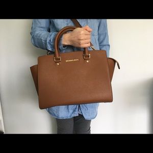 Leather satchel - Michael Kors Selma
